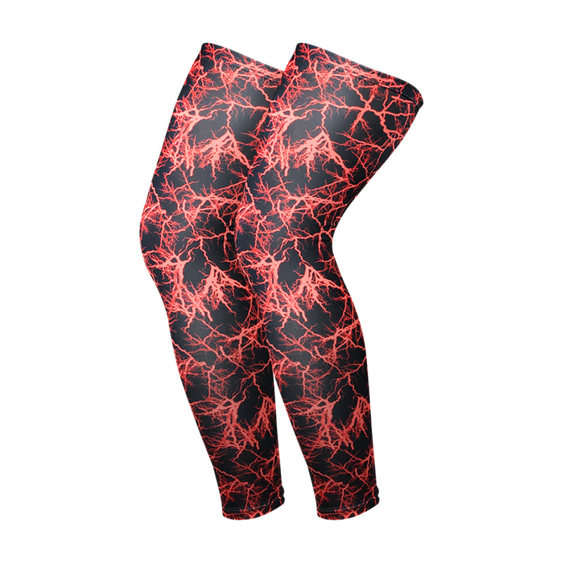 跨境运动护膝透气加长护大小腿户外篮球足球登山骑行运动护具代发