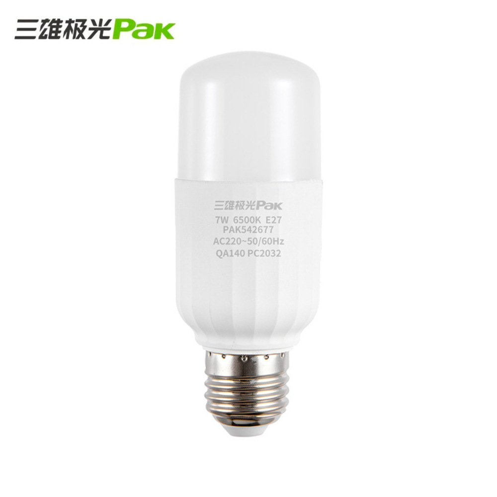 三雄极光星芒 led灯泡柱形 e27螺口节能台灯吊灯玉米灯泡筒灯灯泡|ms