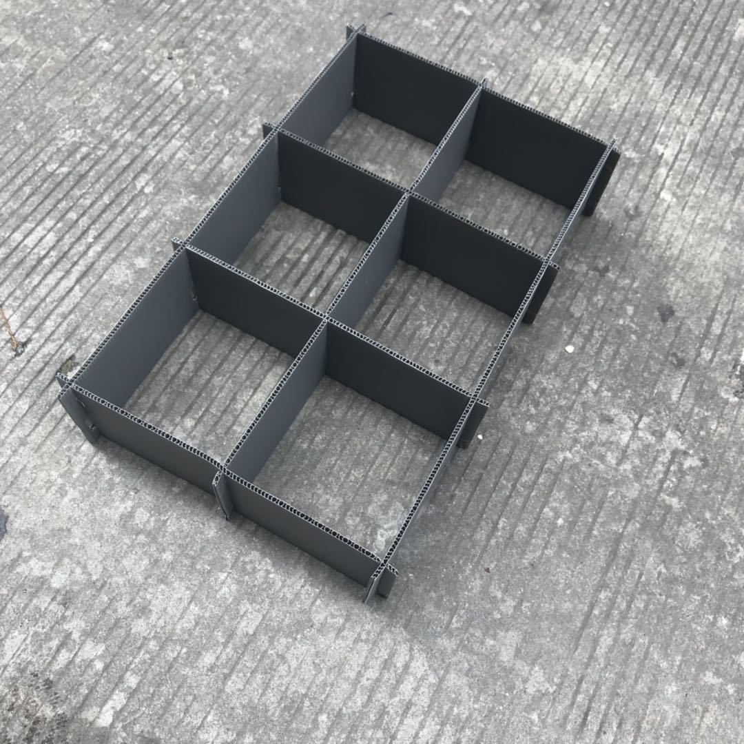 广州pp黑色中空板防静电刀卡隔板箱 深圳塑胶抗压防阻燃骨架箱