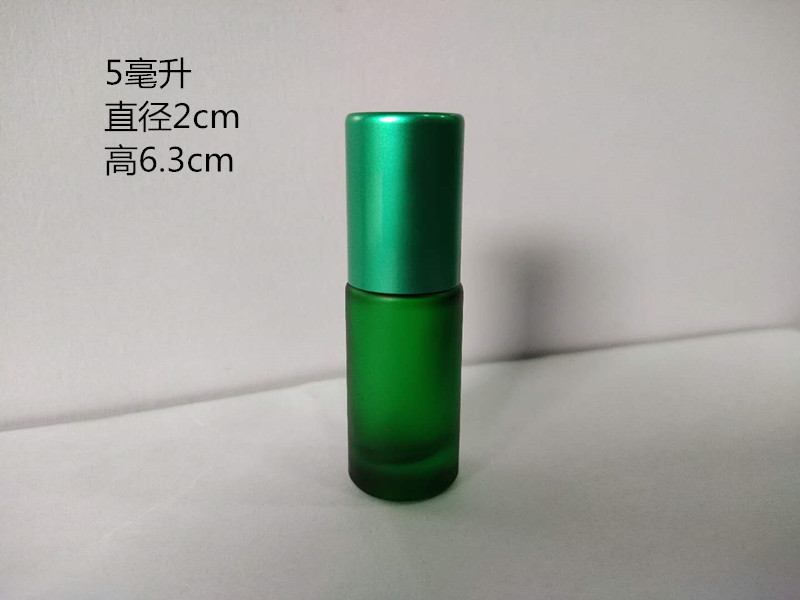 Doterui 10ml botella de bola de rodillo esmerilado colorido botella de cuentas botella de aceite esencial de vidrio botella de aceite de labios botella vacía entrega de fábrica