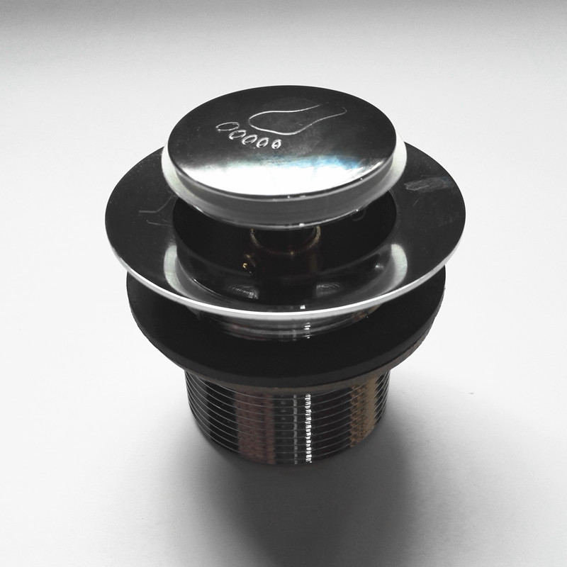 Guangdong todo el cobre bañera drenaje tipo rebote filtro de malla pie pie bañera drenaje accesorios enchufe