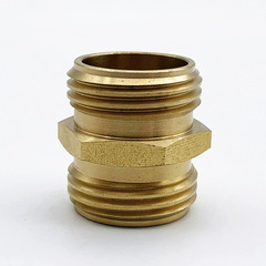 American 3/4GHT brass bidirectional external thread fitting Garden hose adapter connector 3/4NH water pipe fitting