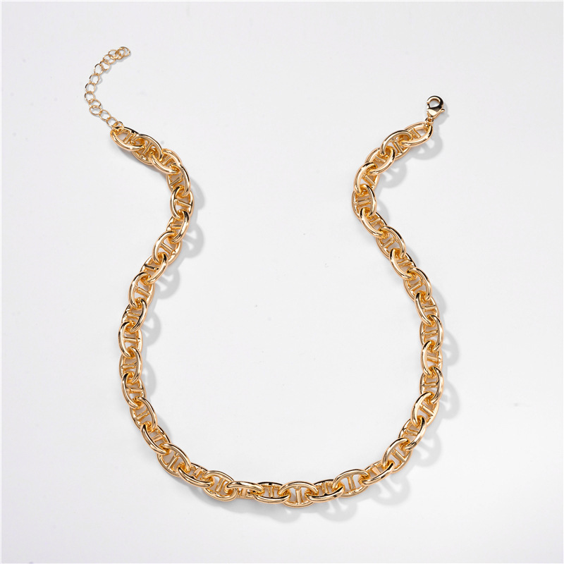 Mode Umweltschutzlegierung Handgefertigte Kette Mittellange Halskette Großhandel display picture 1