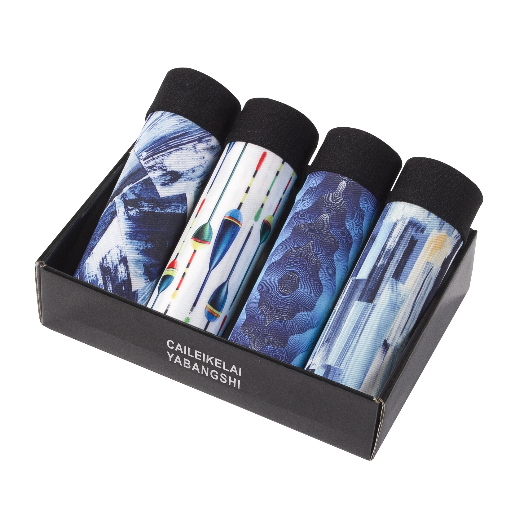 Ropa interior para hombres, bóxer para hombres, pantalones cortos de seda de hielo, cabeza, ropa interior para hombres, pantalones planos, pantalones, cintura media estampados, ropa interior en caja, pantalones