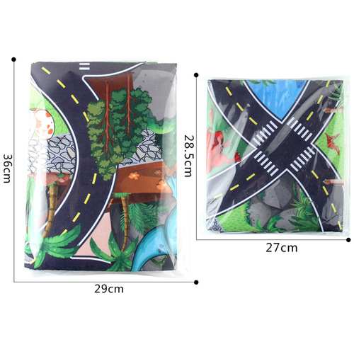 Original factory direct supply children's large scene game mat dinosaur animal police fire simulation picnic crawling mat