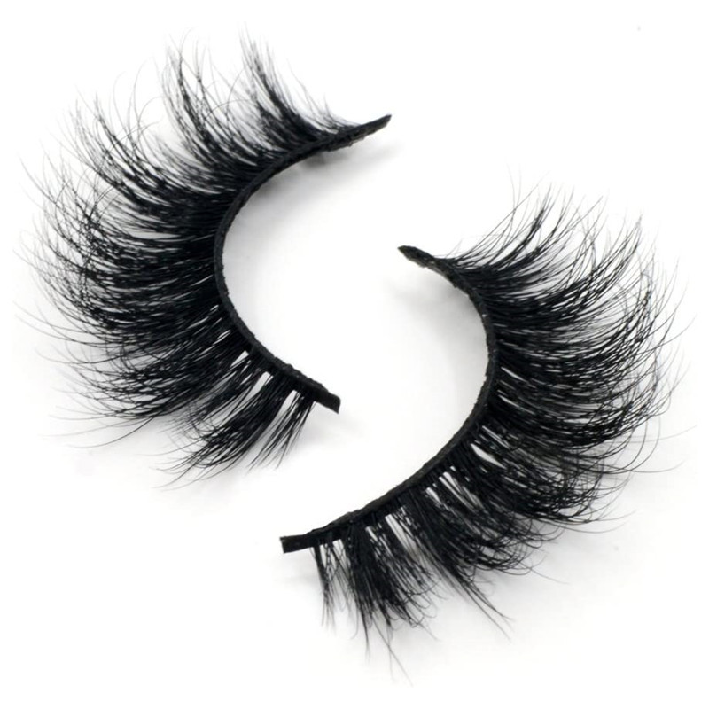 1 pair Mink Fake Eye Lashes False Eyelas...