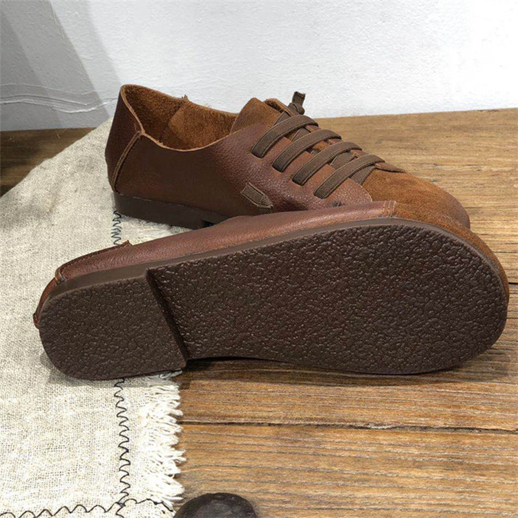 Chaussures à fond plat pur cuir de vachette - Ref 3431216 Image 12