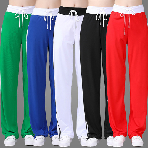 Mumu Square Dance Clothing Sports High Elasticity Dance Pants Group Cheerleading Fitness Routine Ghost Step Dance Training Pants