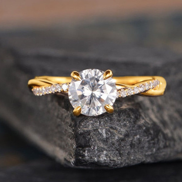 Fashionable stone inlay with zircon