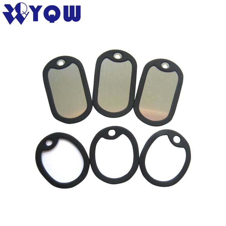 定制硅胶狗牌套消音圈宠物铭牌套保护套防水防摔五金军牌套狗铭牌