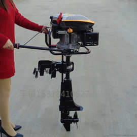 船挂机图片打鱼拖网船挂桨机 钓鱼船充气船舷尾机阿城市汽油尾机