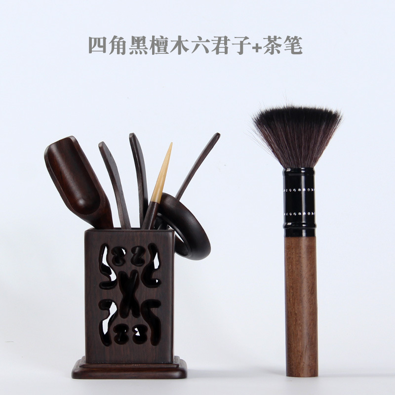 네 코너 에보니 여섯 신사 + 티 펜