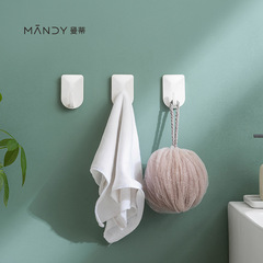 批發黏膠塑料掛鈎 廚房無痕強力粘鈎臥室衣帽鈎 免打孔粘貼置物架