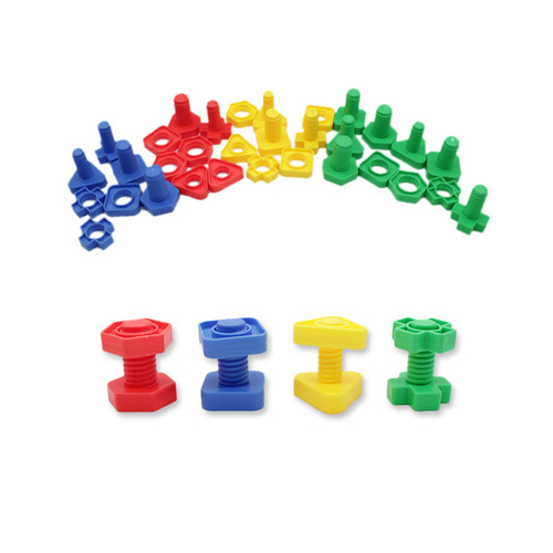 Large screw nut matching assembly building blocks puzzle early education 1-3-6 years old kindergarten desktop Yiwu toys