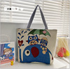 Fashionable cartoon shopping bag, capacious one-shoulder bag, city style