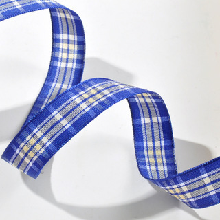 Yao Ming Plaid cinta hecha a mano DIY cinta regalo material de embalaje 2,5 cm Plaid banda accesorios para el cabello material decorativo