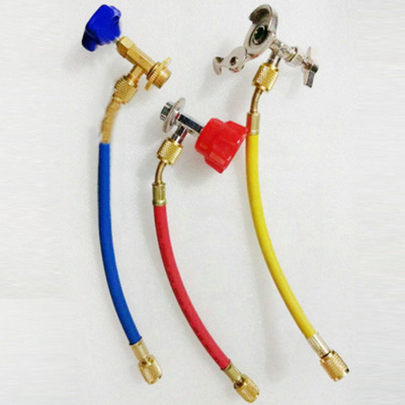 超值热卖空调冷媒管制冷配件1.5米雪种加液管耐压彩色充氟管批发