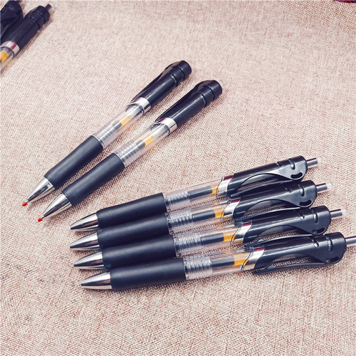Business office K35 push pen signature black gel pen stationery store best selling pen student black water pen factory wholesale