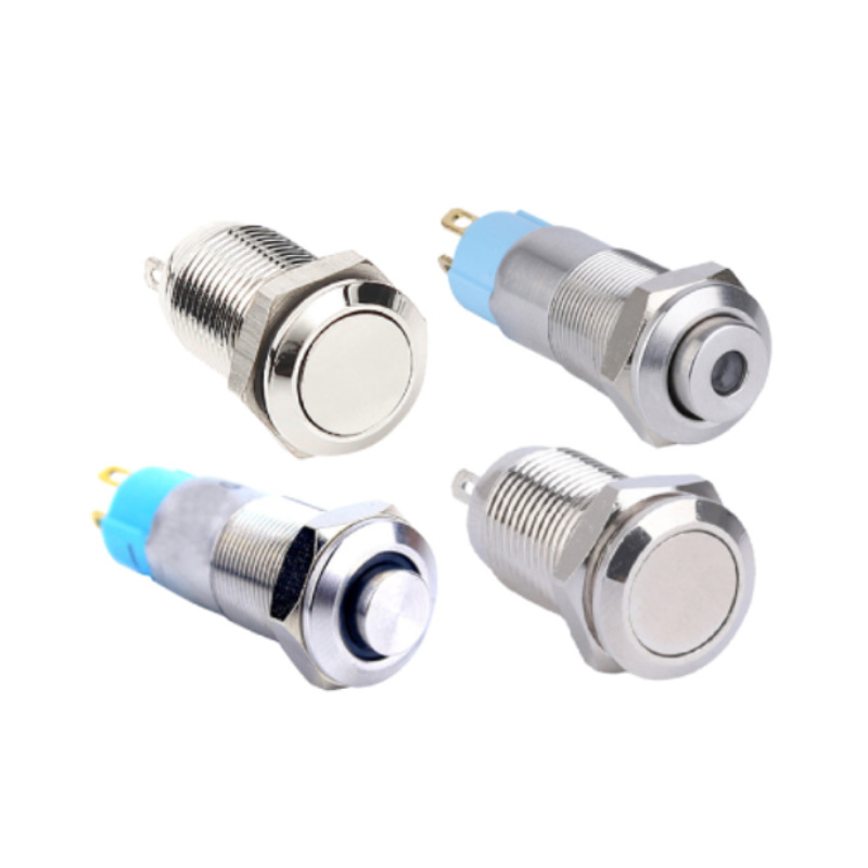 Button stainless steel, switch key, lamp, 10mm