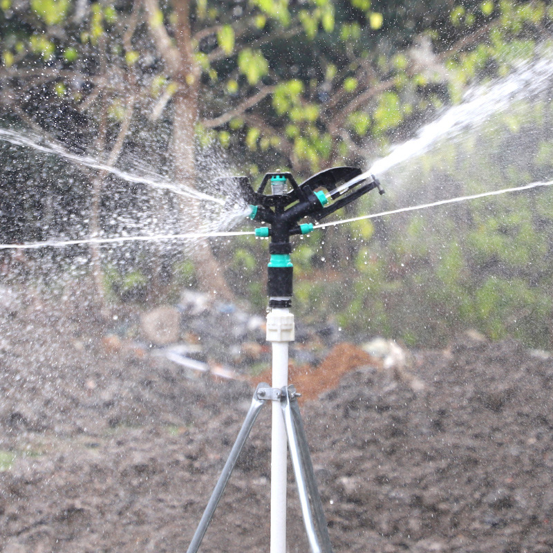 1 pulgada de aleación de plástico agrícola de campo de riego rociador de brazo oscilante horticultura de césped ajustable 360 grados de rotación sin impuestos