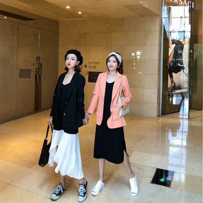 2020年秋季大码女装西装网红ins胖妹妹200斤加肥加大女装职业外套|ru