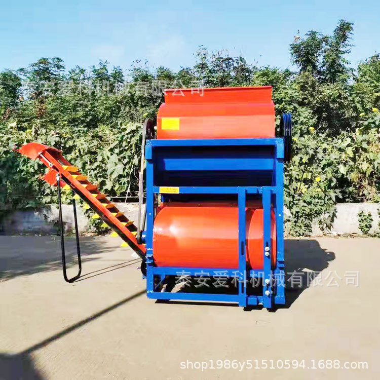 外贸出口小型花生摘果机5.5KW电机干湿两用自动装袋出口木箱包装