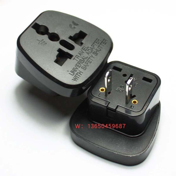 （仅供出口）台湾泰国美国加拿大通用转换插头 旅行电源转换器