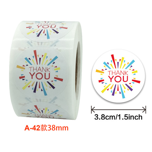 Wholesale roll-packed floral craft decorations, sealing envelopes, decorative self-adhesive labels