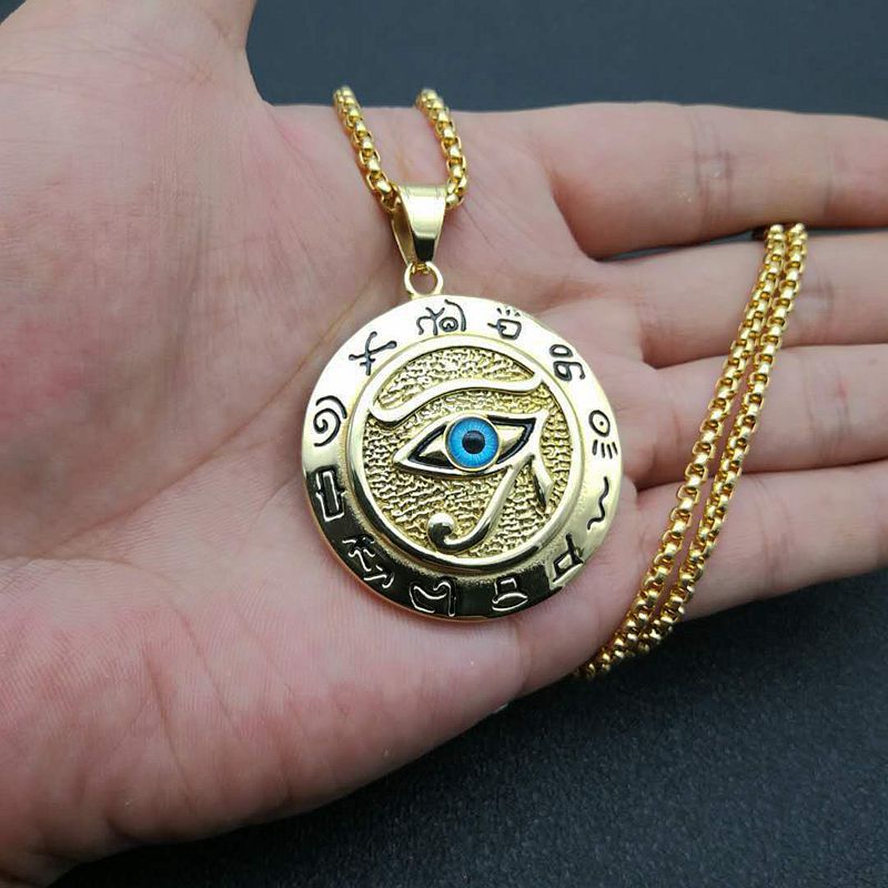 Fashion Eye Stainless Steel Plating Pendant Necklace 1 Piece display picture 6