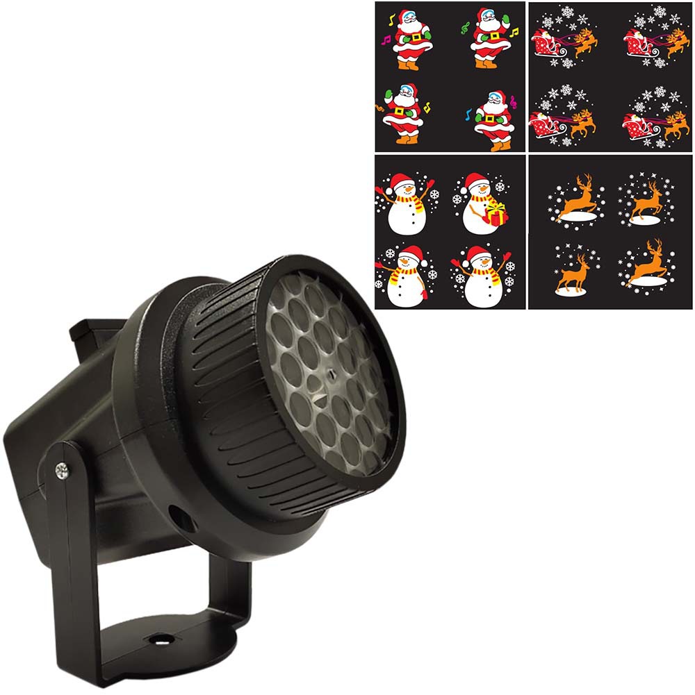 新款4圖換卡超亮動(dòng)畫燈 圣誕萬圣節(jié)圖案燈 插卡菲林不褪色 投影燈