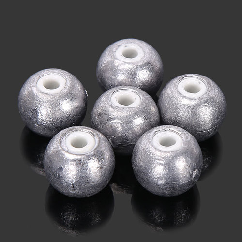 Factory wholesale fishing tackle sinkers through-hole hollow sinkers ceramic sinkers porcelain sinkers