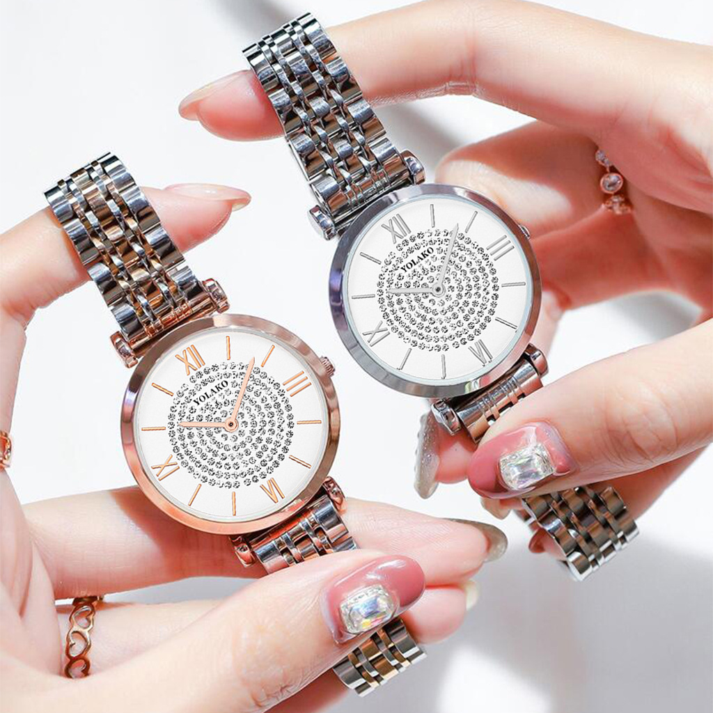 Studentesse minimaliste in versione coreana, promozione principale ultrasottile con striscia in acciaio 2024, nuovo orologio al quarzo dello stesso tipo_voghion.com