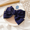 Brand black hairgrip with bow, fashionable hair rope, European style, internet celebrity, Korean style