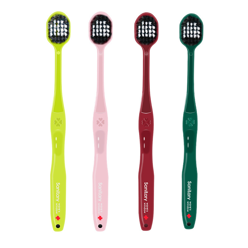 4 En Stock limpieza familiar pareja cepillo de dientes de cerdas suaves de cabeza ancha Los comerciantes en línea con productos seleccionados cepillo de dientes adulto ancla mismo estilo