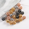 Copper micro -inlaid vermiculite 10 % hollow ball white stone bead accessories