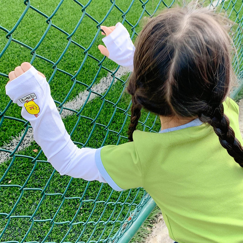 Children's Ice Sleeves Summer Thin Ice Silk Gloves Girls Boys Princess Baby Sunscreen Arm Sleeves Trendy