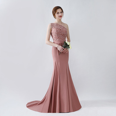 Evening dresses prom dress Vestiti da sera evening gownsOne shoulder evening dress party dance president dress dress party