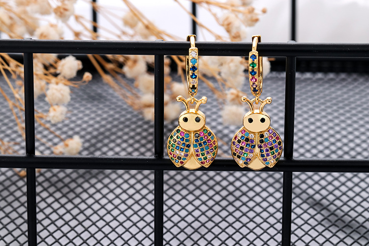 10g Weight Zircon Inlay Material Earrings Classification Housewarming, Anniversary, Business, Wedding, Travel, Birthday, Festival Occasion Copper Material Geometric Pattern Women'S Gender Plating Design Fashion Style Copper Plating Geometric Zircon 19