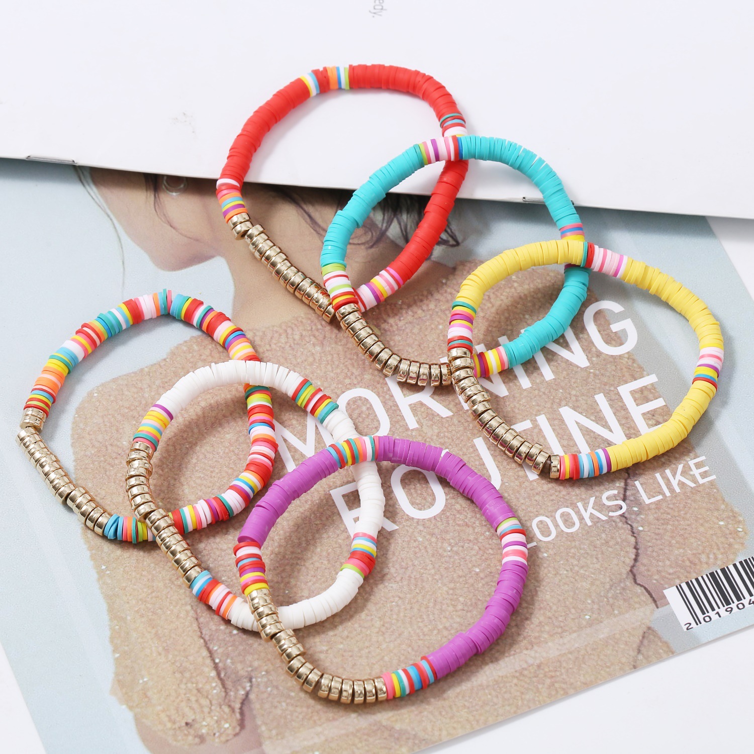 Bohemian Ethnic Style Beaded Multi-layer Rice Bead Mixed Color Elastic Bracelet display picture 10