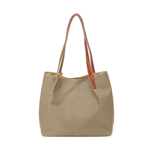 One-shoulder casual canvas tote bag popular bag  new large capacity Oxford cloth simple women's handbag
