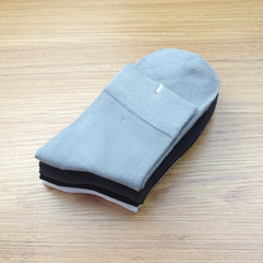 Men's bamboo fiber business mid-calf socks, spring and summer thin solid color men's socks, sweat-absorbent and deodorant manufacturer wholesale socks