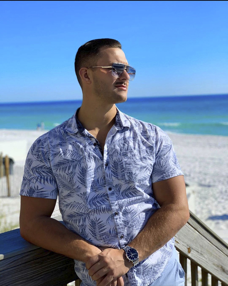 Frameless Square Sunglasses For Men Versatile Fashion Shades_voghion.com