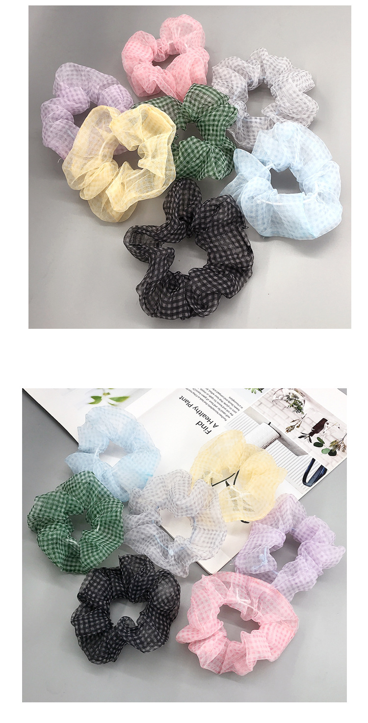 New Fashion Mesh Gauze Hair Circle Korean Hair Accessories Wholesale display picture 1