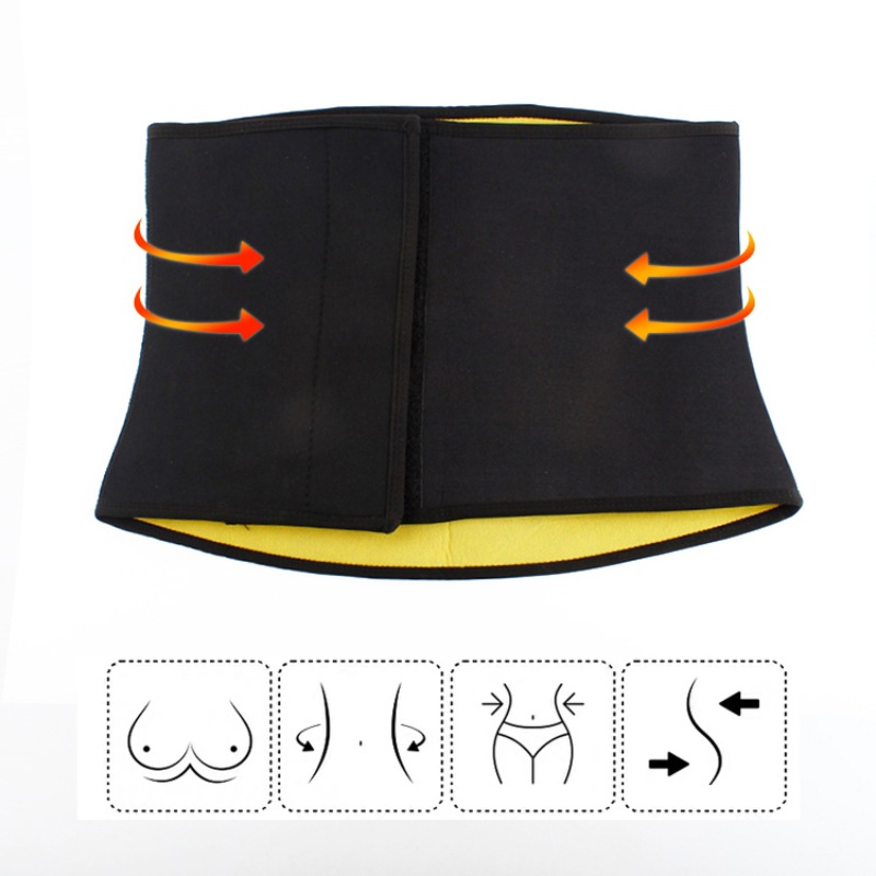 Sudor europeo y americano cinturón de vientre de hombres y mujeres cinturón postparto fitness cintura soporte sudor cintura sellado corsé ajustable ropa interior