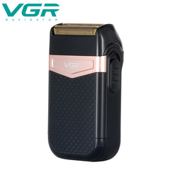 VGR Cross-Border Electric Repeating Shaver Full Body Waterproof Leather Case Amazon Exclusive V-331
