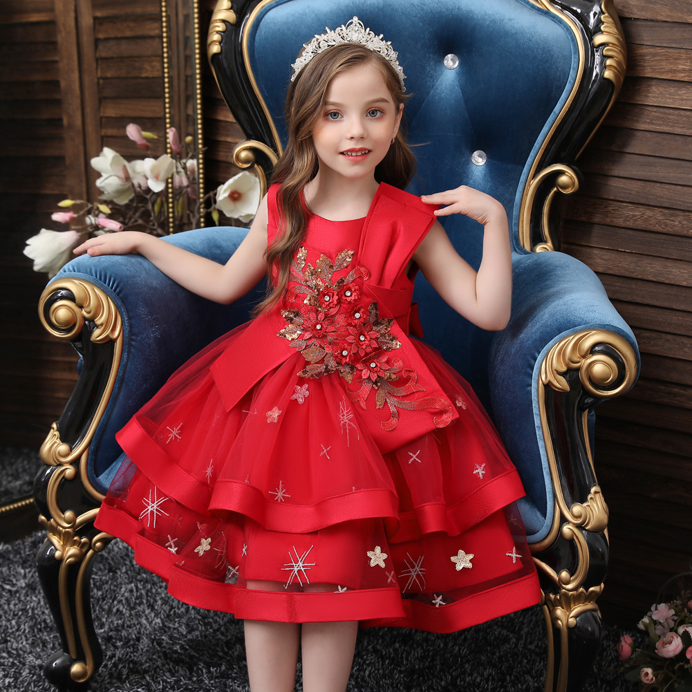 Foreign trade children's dress skirt new...