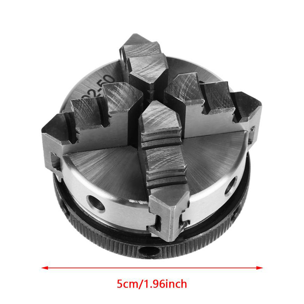 微型四爪小卡盘K02-50连接杆电机轴佛珠机工木迷你手紧卡盘E18