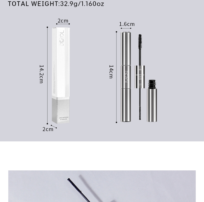 36g Weight Mascara Type Of Cosmetics Plastic Material Solid Color Pattern Fashion Style Fashion Solid Color Plastic Mascara 9