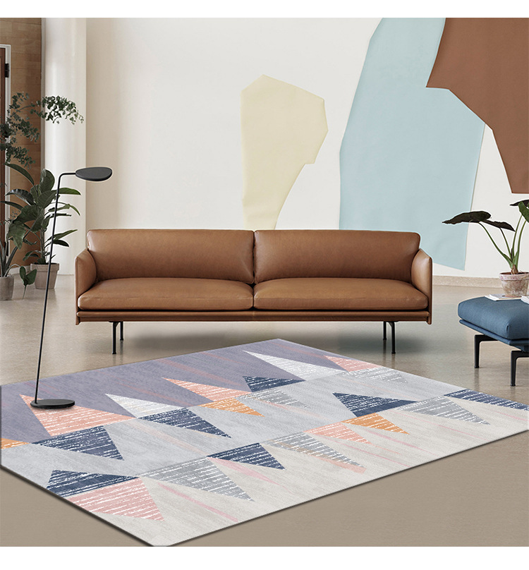 北欧简约地毯,客厅茶几垫,卧室床边满铺毯,酒店地垫