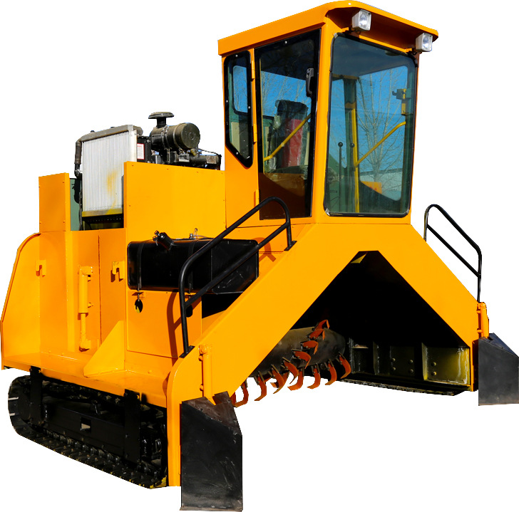 供应畜禽粪便生产有机肥翻堆机翻抛机3米6翻堆机